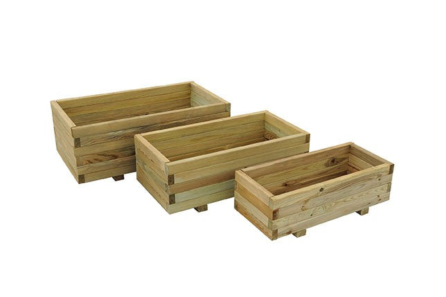 Durham Rectangular Planter – Set Of 3