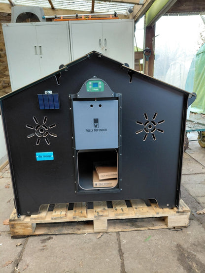 Easicoop Chalet 2XL - HPL Chicken Coop up to 18 large Birds (black)