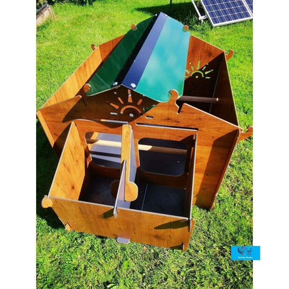 Easicoop Chalet L - HPL Chicken coop up to 10 large Birds (Black)