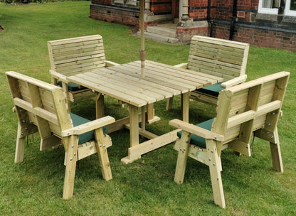 Ergo 8 Seater Square Set 4 x Benches