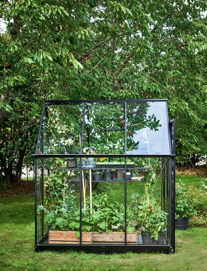 Halls Qube 66 Black Greenhouse