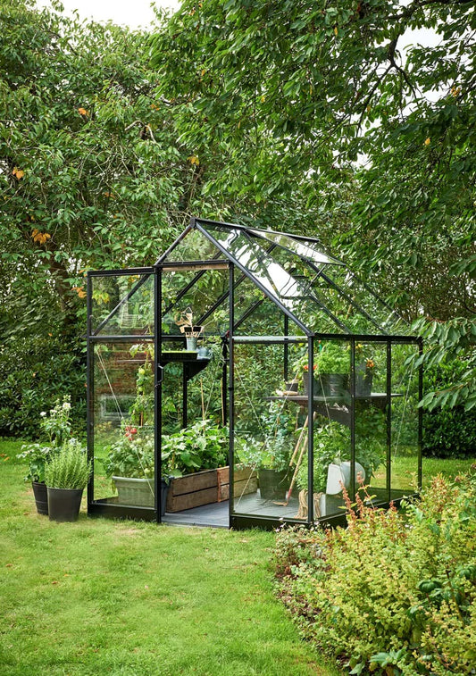 Halls Qube 66 Black Greenhouse