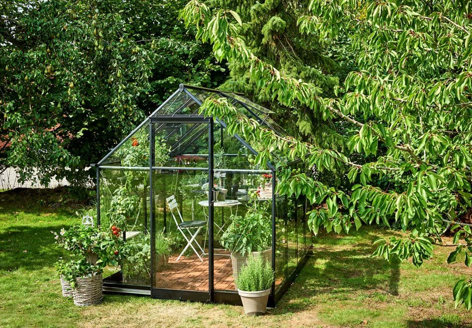 Halls Qube 68 Black Greenhouse