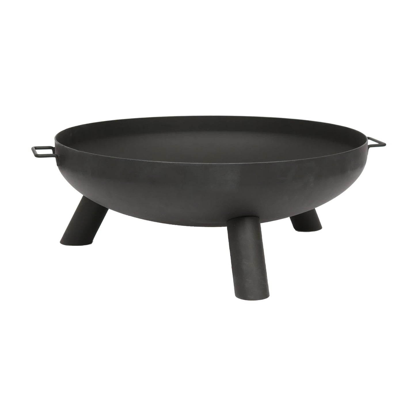 XL Round Iron Fire Pit - 99cm - Black