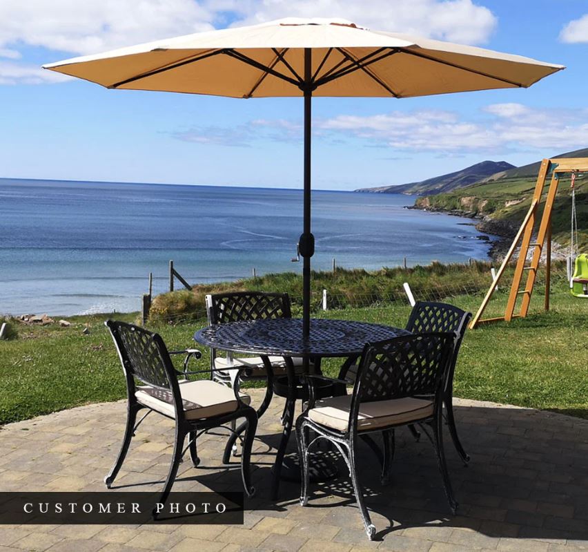 Fitzhenry - 4 Seat Set with 122cm Round Table (Bronze)