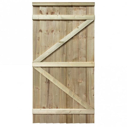 Rowlinson Featheredge Square Top Wooden Gate