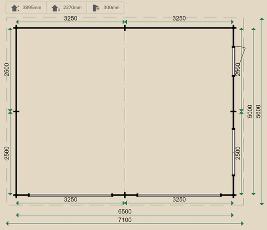 Lugarde Kent Double Garage 6.5x5m