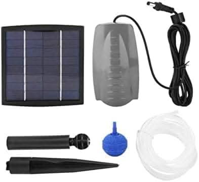 Solar Powered Pond Air Pump & Oxygenator for Garden Ponds, Fish Tanks & Outdoor Water Features