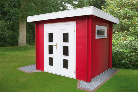 Zuluna Basic 28mm Flat Roof Cabin 2.4x2.4m