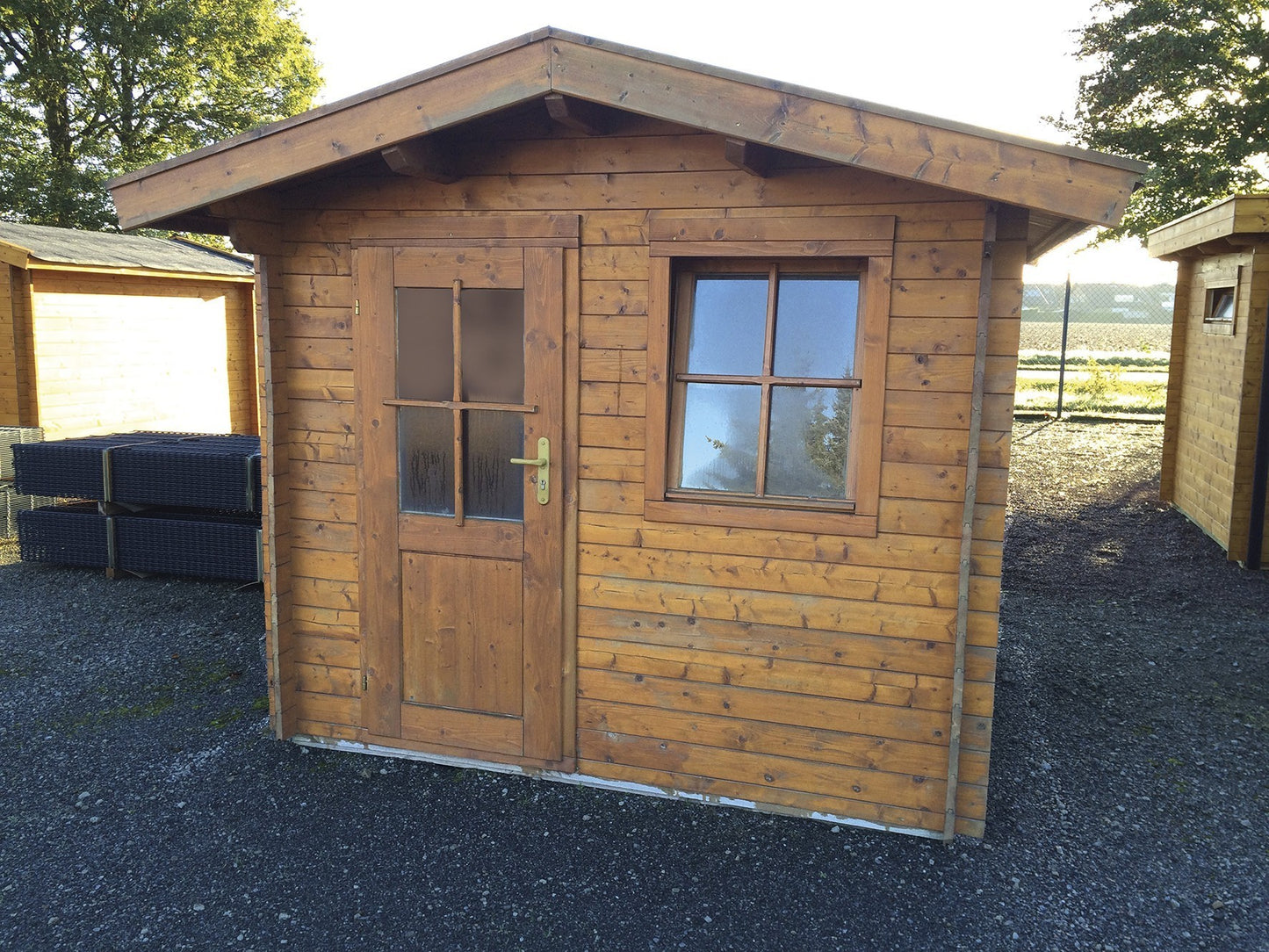 Zuluna Apex Roof Log Cabin - 28mm 3x2m