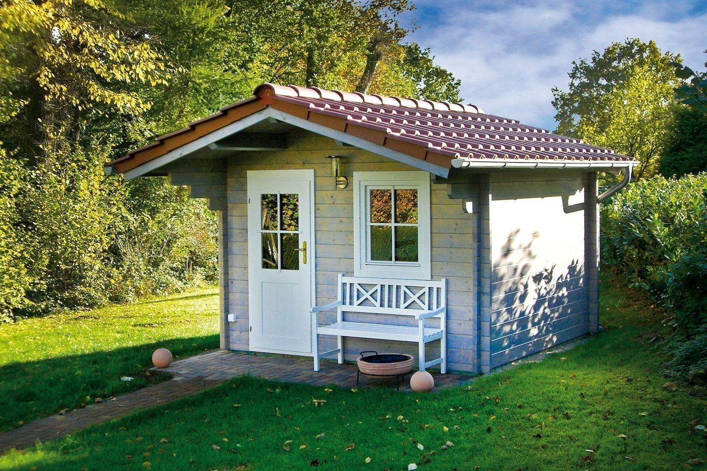 Zuluna Apex Roof Log Cabin - 45mm 3x3m