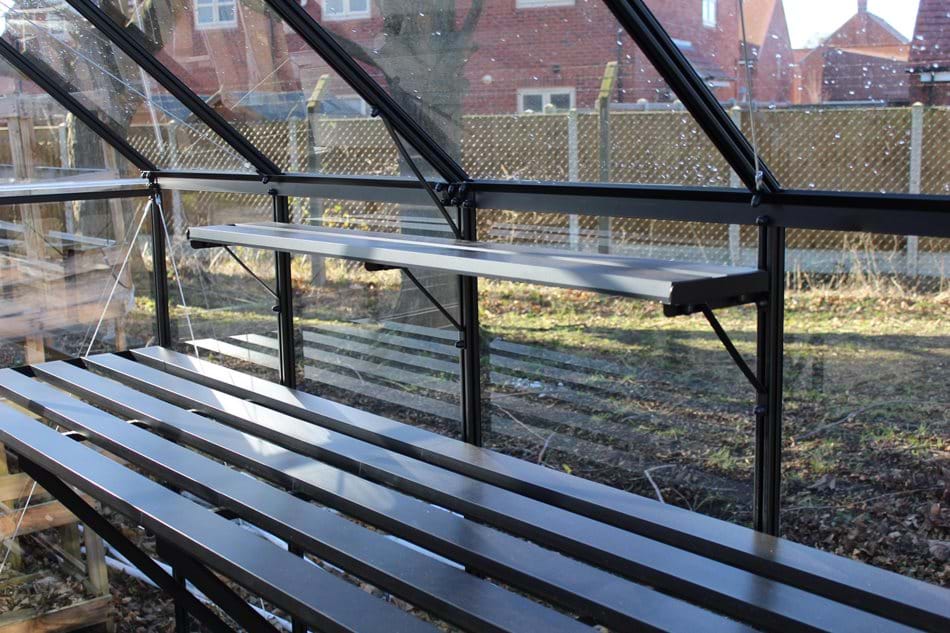Halls Cotswold Greenhouse Accessory - 14' Integral Shelving