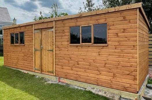 Heavy Duty Shed 16'x14' with Pent or Apex Roof