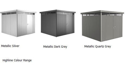 Biohort HighLine H3 Metal Shed 2.75mx2.35m