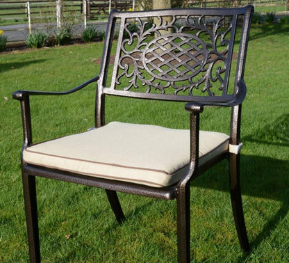 Lyon - 4 Seat Set with 122cm Round Table (Bronze)