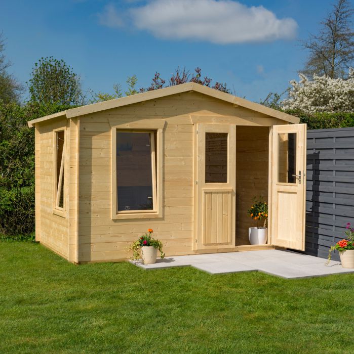 Rowlinson Garden Studio Log Cabin 1.9mx3.1m