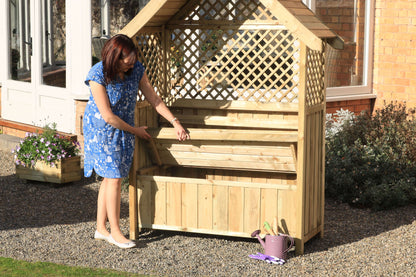 Norfolk Arbour with Storage Box