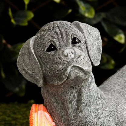 Solar Dog Garden Ornament with LED Light
