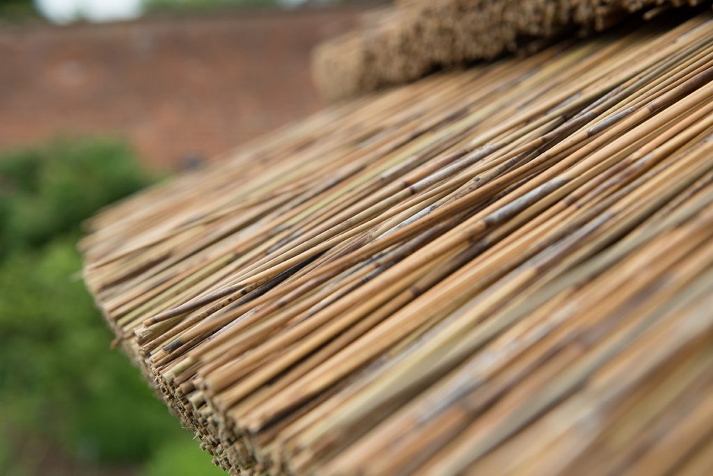 3.6m Premium Hexagonal Wooden Garden Gazebo with Thatched Roof – With Lining