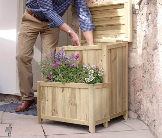 Parcel Store with Planter