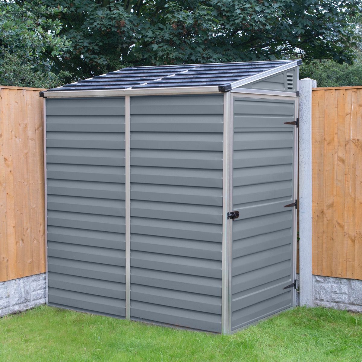 Palram 4'x6' Skylight Plastic Pent Shed