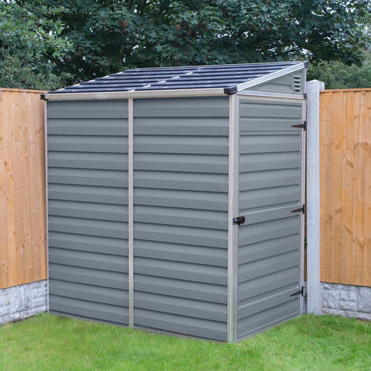 Palram 4'x6' Skylight Plastic Pent Shed