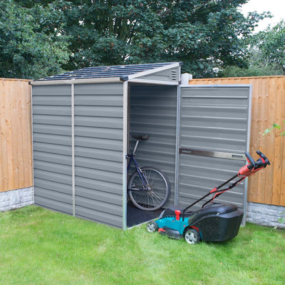 Palram 4'x6' Skylight Plastic Pent Shed
