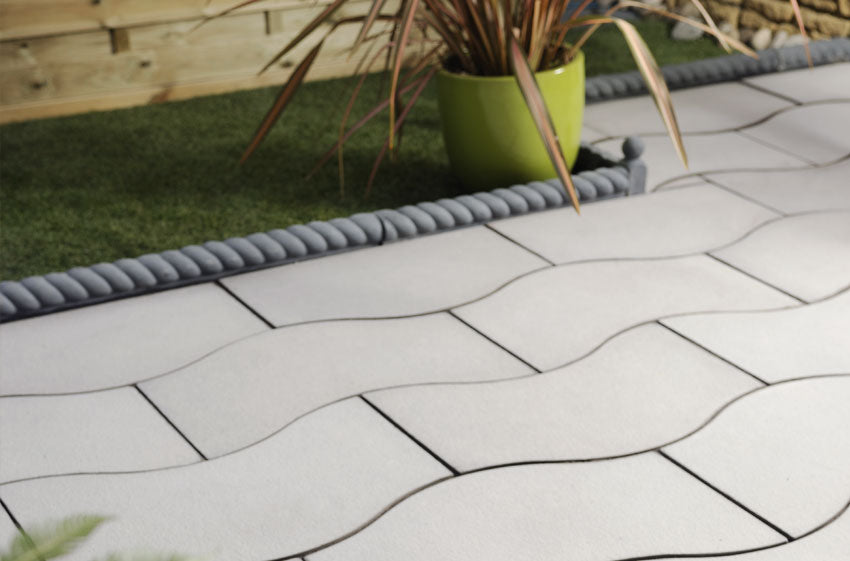 Prestbury Wave 5.76m2 Portland Grey (2400 x 2400mm)