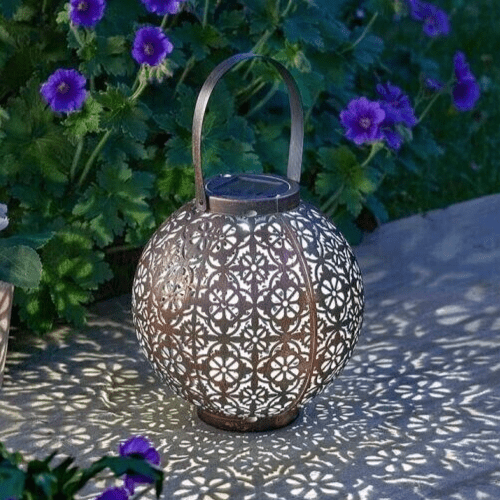 Solar Powered Moroccan LED Lantern