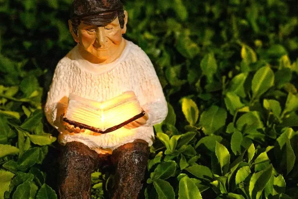 Grandfather Solar Garden Ornament Light Up Statue