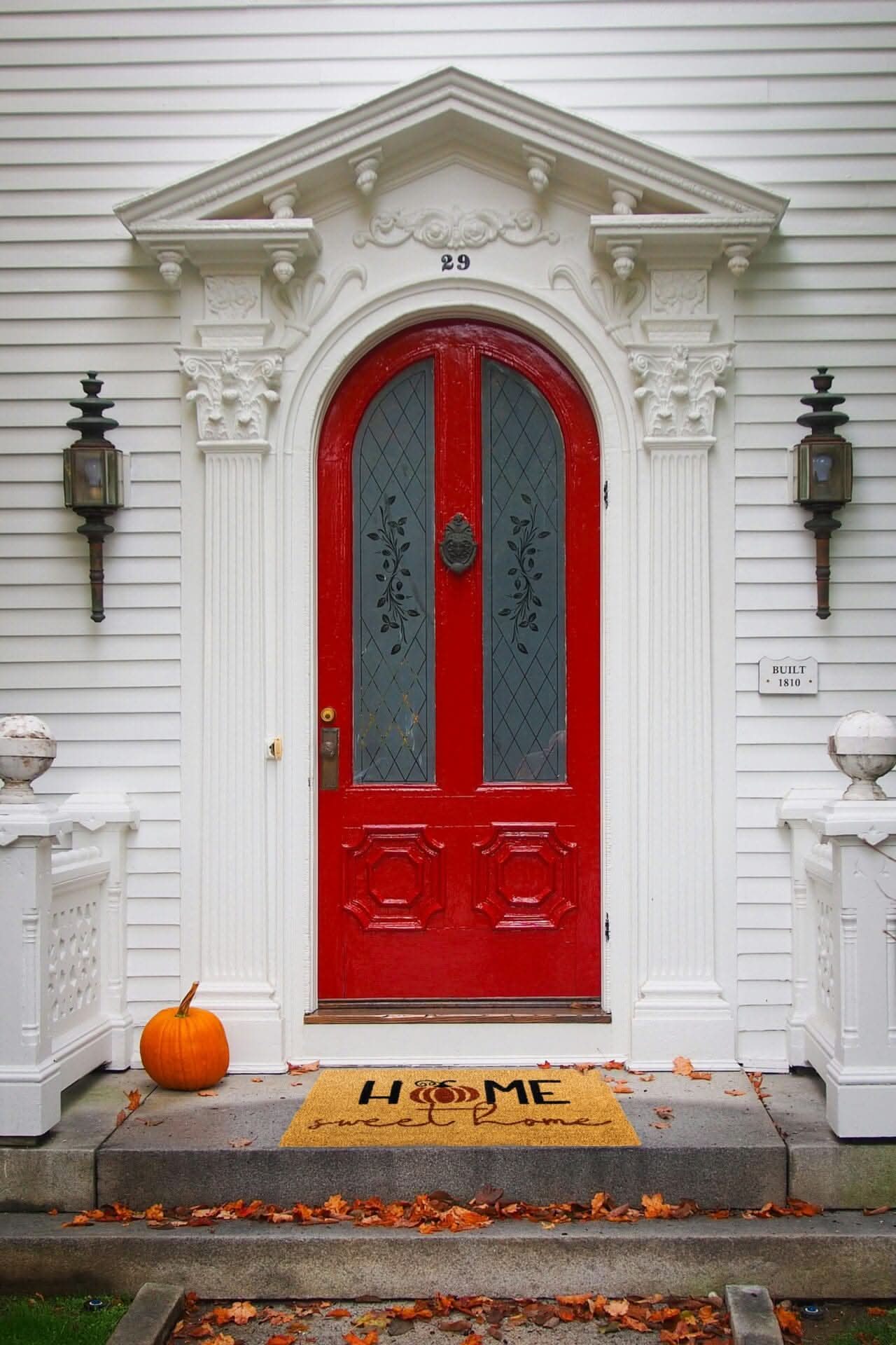 Home Sweet Home Autumn Coir Door Mat Seasonal Welcome Rug