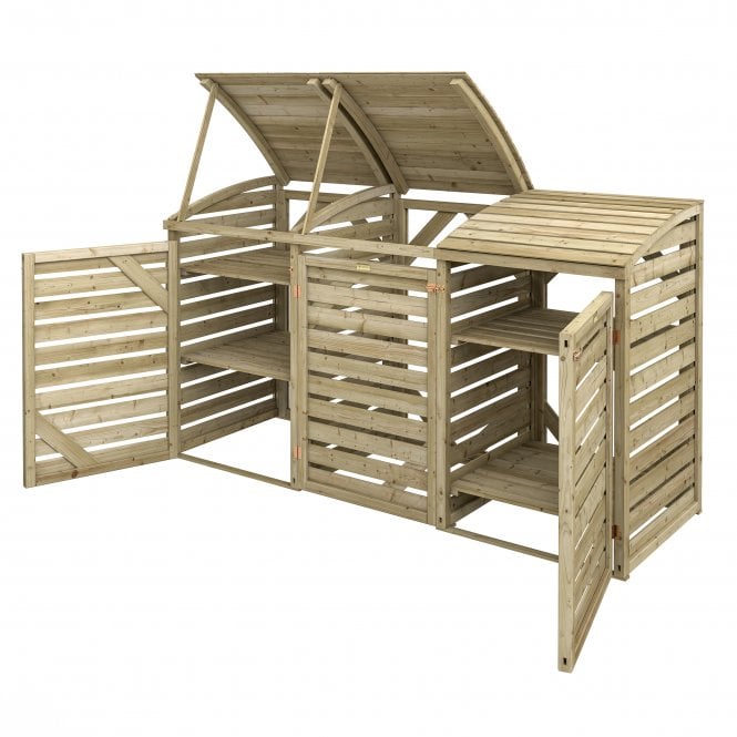 Rowlinson Single Bin Store With Double Box Store