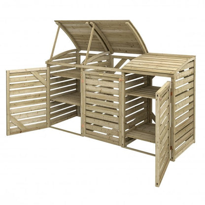 Rowlinson Single Bin Store With Double Box Store