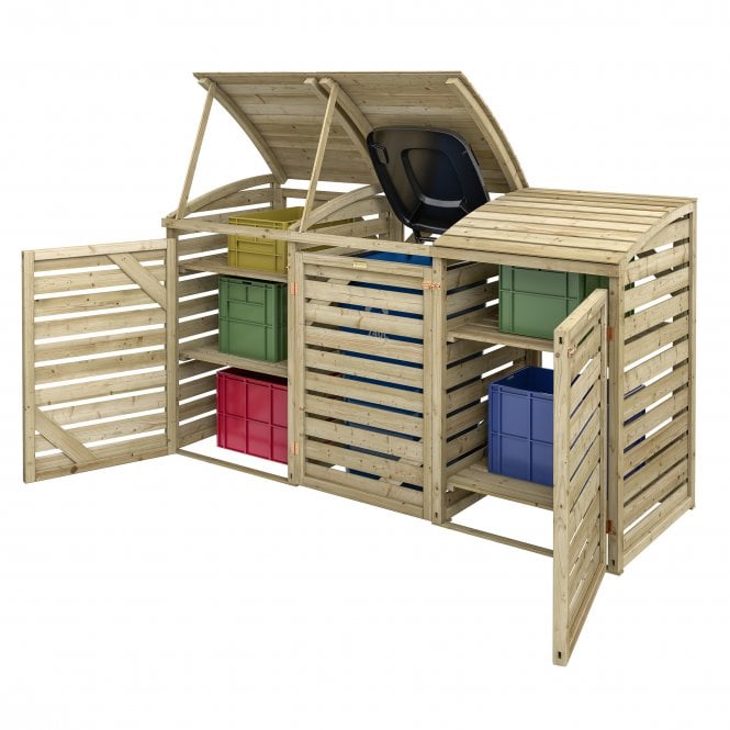 Rowlinson Single Bin Store With Double Box Store