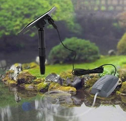 Solar Powered Pond Air Pump & Oxygenator for Garden Ponds, Fish Tanks & Outdoor Water Features
