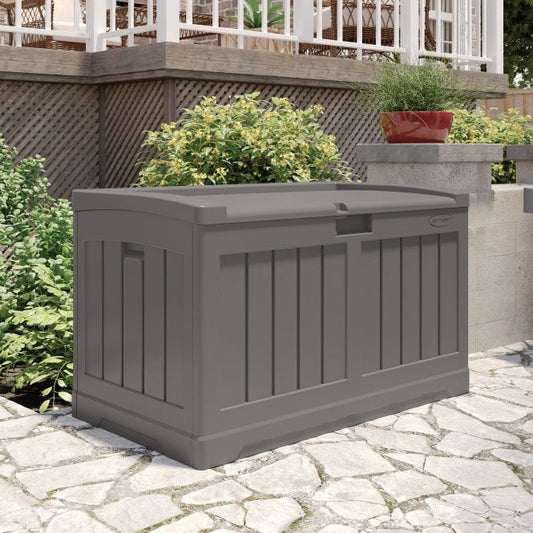 Suncast Carolina 189L Storage Box - Stone Grey