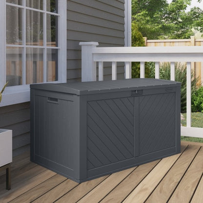 Suncast Colorado 507L Storage Box - Cyberspace Grey
