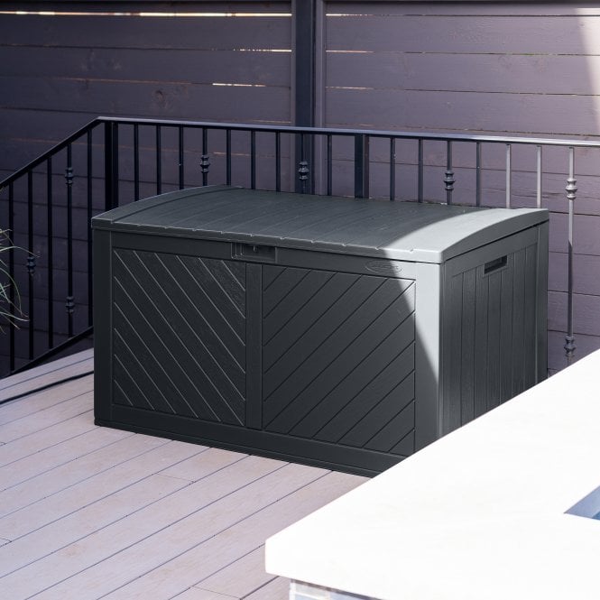 Suncast Colorado 507L Storage Box - Cyberspace Grey