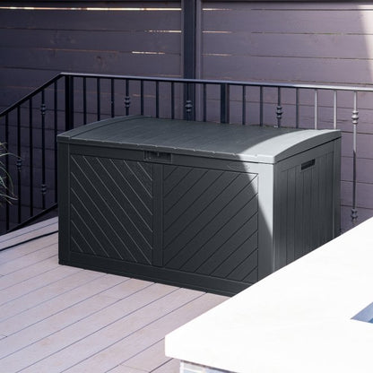 Suncast Colorado 507L Storage Box - Cyberspace Grey