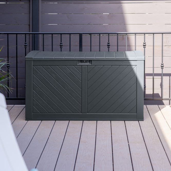 Suncast Colorado 507L Storage Box - Cyberspace Grey