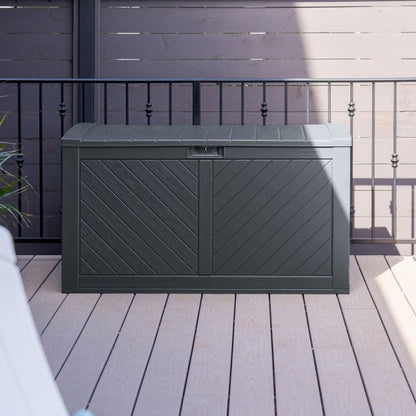 Suncast Colorado 507L Storage Box - Cyberspace Grey