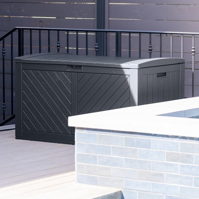 Suncast Colorado 507L Storage Box - Cyberspace Grey