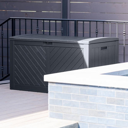 Suncast Colorado 507L Storage Box - Cyberspace Grey