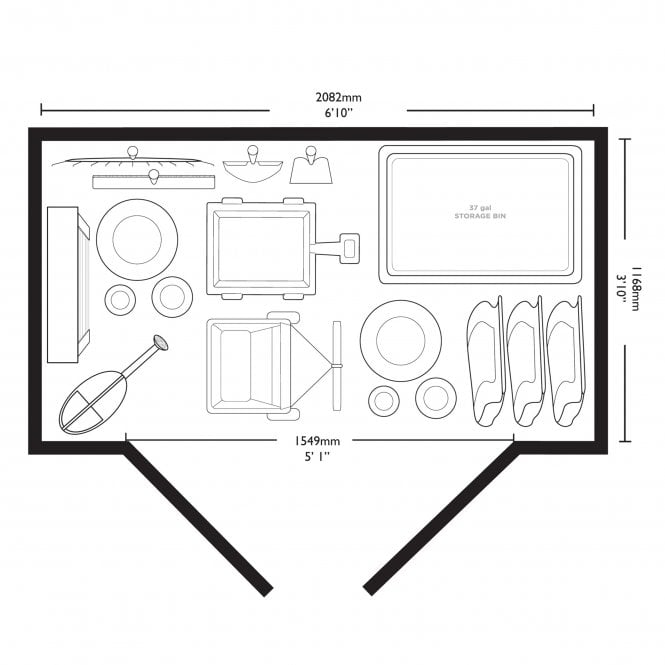 Suncast Columbia Shed 7x4