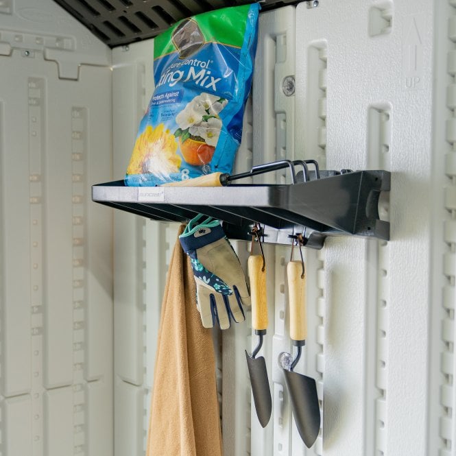 Suncast Extra Deep Shelving With Hooks Set - Pack of 2
