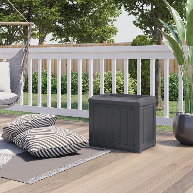 Suncast Florida 83L Storage Box - Cyberspace Grey