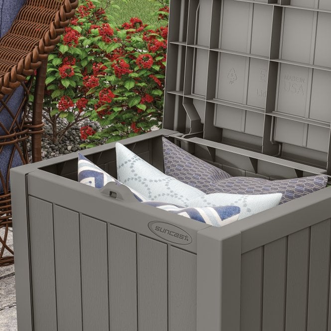 Suncast Florida 83L Storage Box - Stone Grey