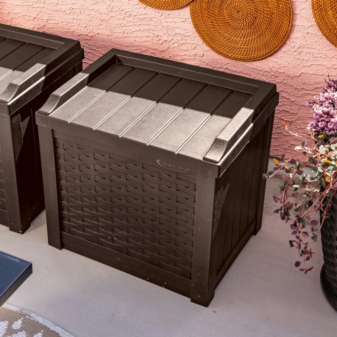 Suncast Georgia 83L Storage Box - Java Brown