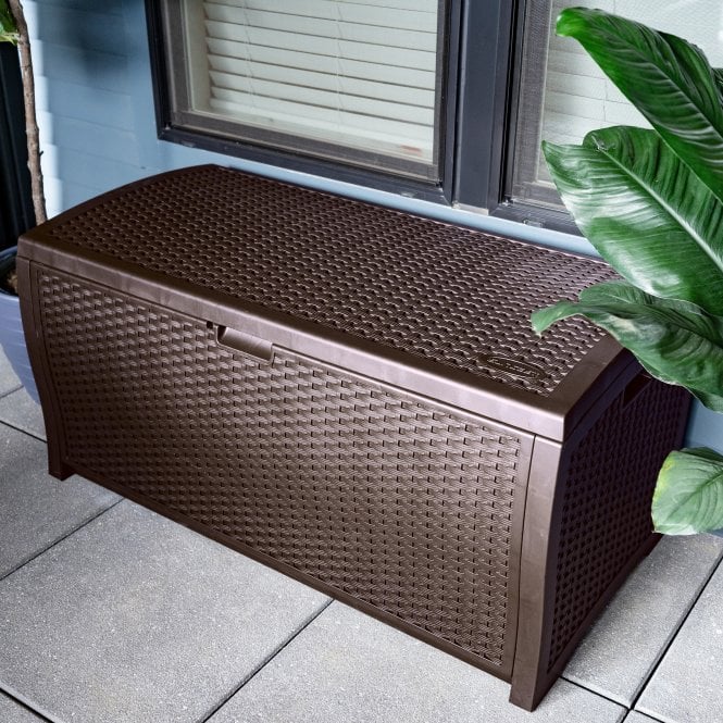 Suncast Missouri 375L Storage Box - Java Brown