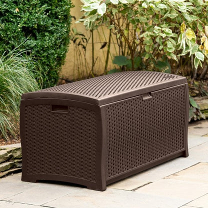 Suncast Missouri 375L Storage Box - Java Brown